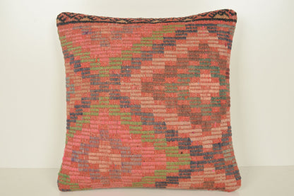 Kilim Pillows from Turkey C01374 18x18 Floor Organic Sham