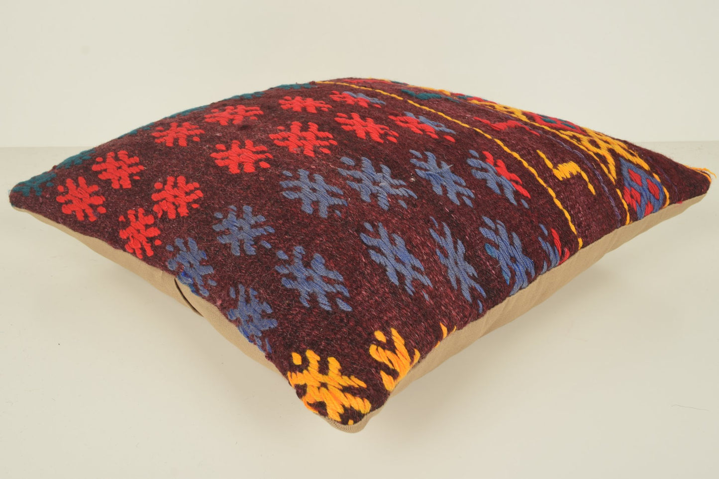 Turkish Cushions Perth C01387 18x18 Regional Rustic Wool