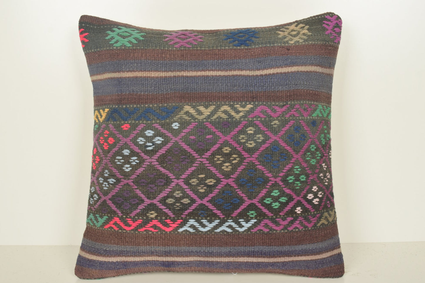 Neutral Kilim Pillows C01400 18x18 Garden Economical Asian