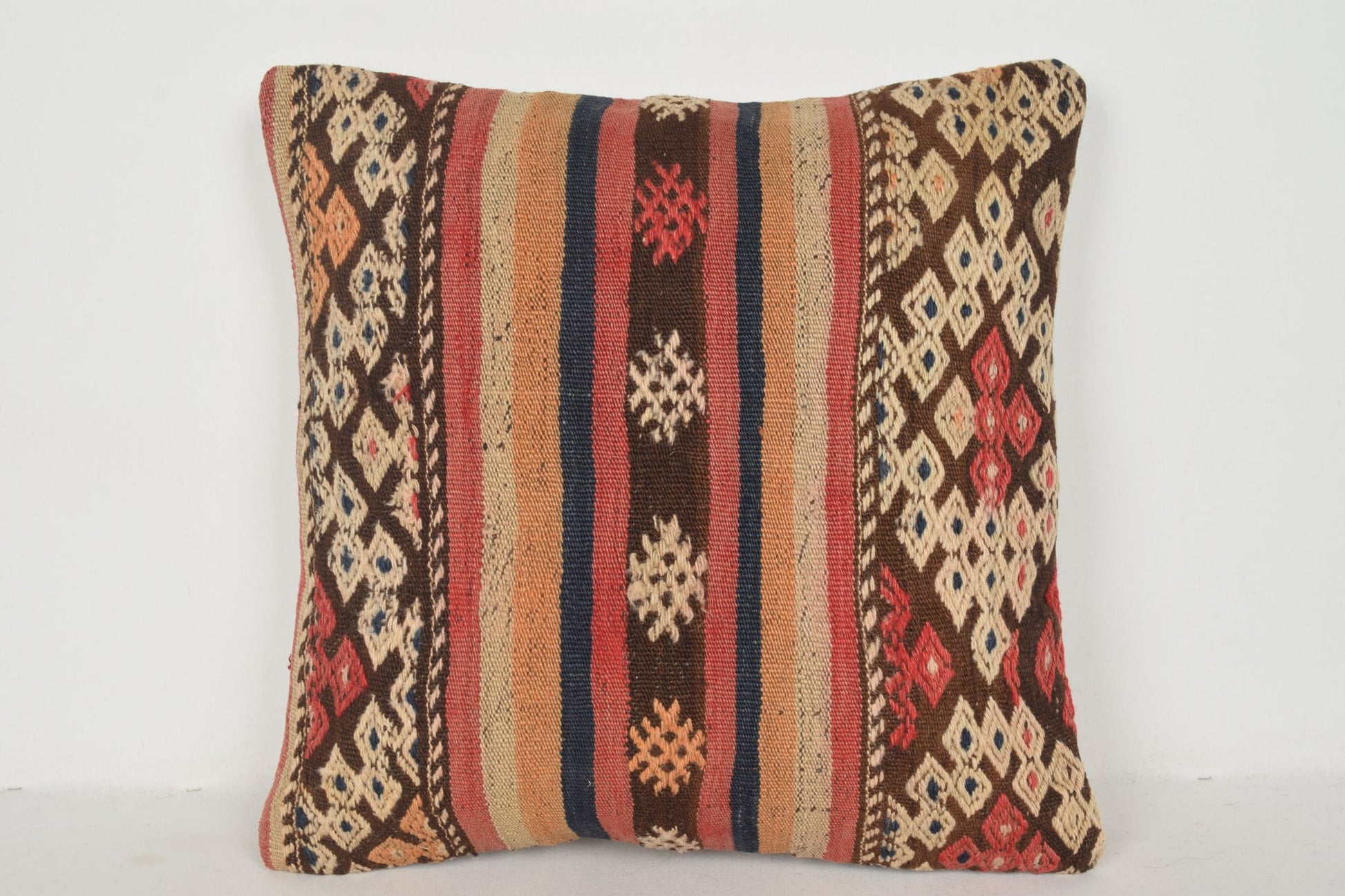 Vintage Turkish Rugs NZ Pillow B01250 20x20 Unique Western Mexican
