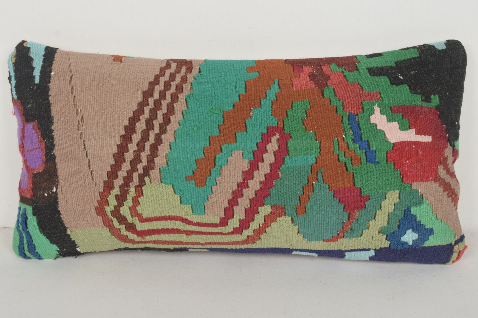 Stripe Tribal Pillow G00519 Knitting Fine Neutral Novelty Designer