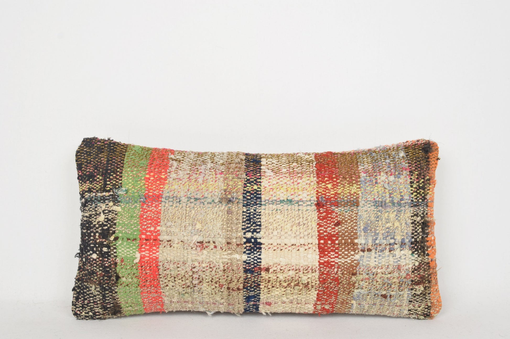 Canyon Kilim Rug Ottoman Pillow G00234 Bench Ornament Knotted