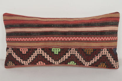 Zanafi Kilim Rug Pillow G00567 Cross-stitch Adorning Gypsy Great Handwork